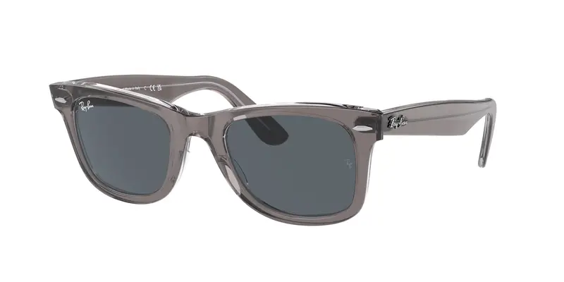 Ray - Ban Unisex RB2140 WAYFARER 1355R5 Occhiali da sole Acetato Grigio Blu Squadrata Normale