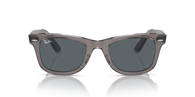 Ray - Ban Unisex RB2140 WAYFARER 1355R5 Occhiali da sole Acetato Grigio Blu Squadrata Normale miniatura 2