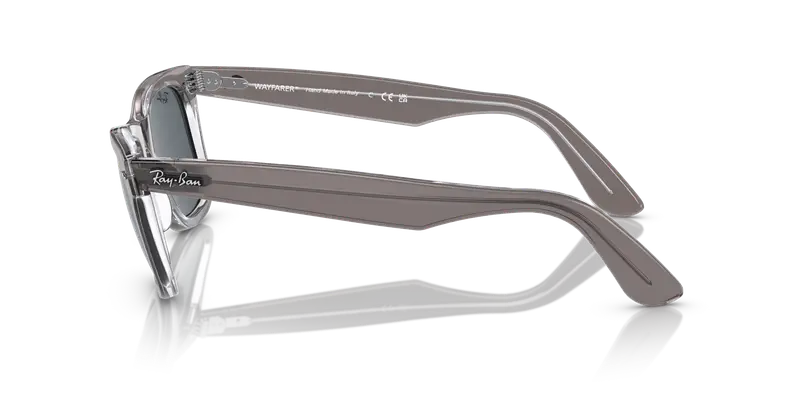 Ray - Ban Unisex RB2140 WAYFARER 1355R5 Occhiali da sole Acetato Grigio Blu Squadrata Normale miniatura 3