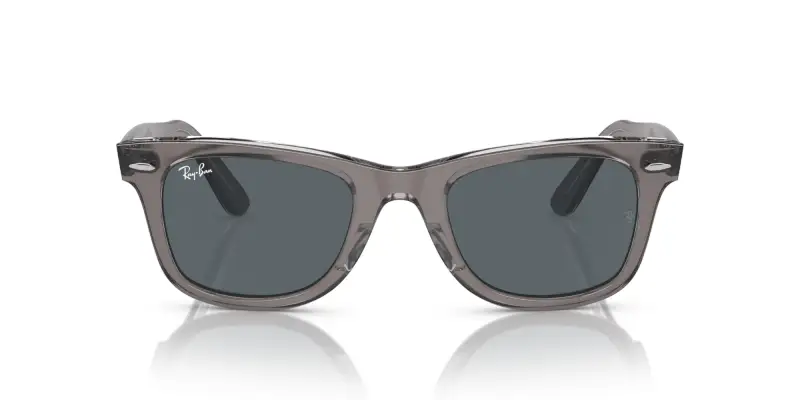 Unisex RB2140 WAYFARER 1355R5 Occhiali da sole Acetato Grigio Blu Squadrata Normale miniatura 3