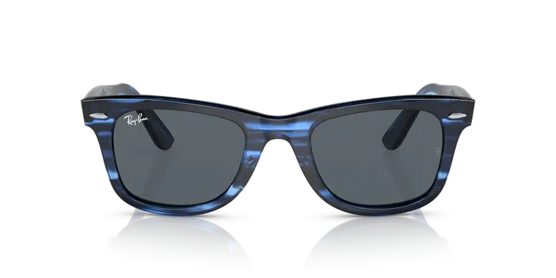 Ray - Ban Unisex RB2140 WAYFARER 1361R5 Occhiali da sole Acetato Blu Blu Squadrata Normale miniatura 2