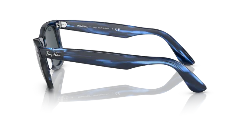 Ray - Ban Unisex RB2140 WAYFARER 1361R5 Occhiali da sole Acetato Blu Blu Squadrata Normale miniatura 3