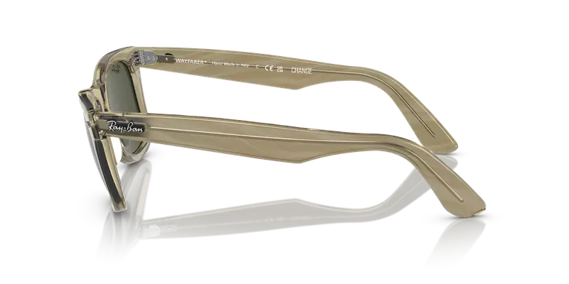 Ray - Ban Unisex RB2140 WAYFARER 138731 Occhiali da sole Acetato Grigio Verde Squadrata Normale miniatura 3