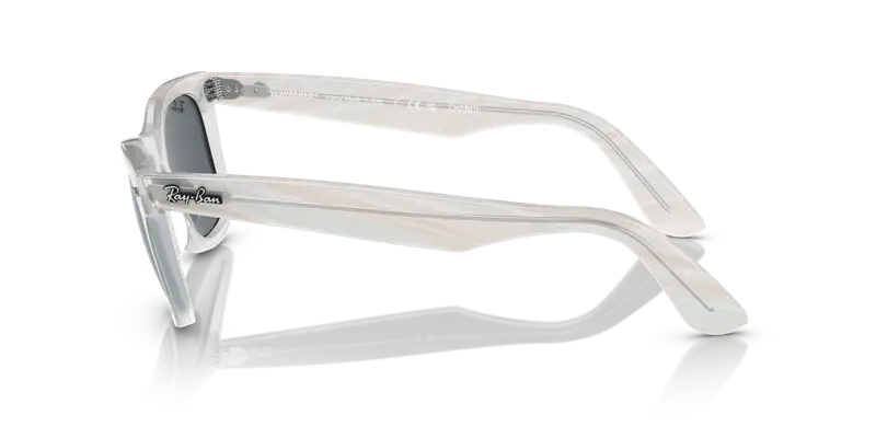 Ray - Ban Unisex RB2140 WAYFARER 1407R5 Occhiali da sole Acetato Azzurro Blu Squadrata Normale miniatura 3