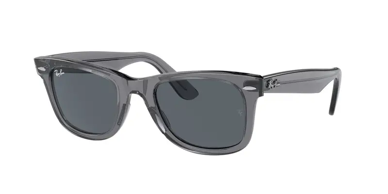 Ray - Ban Unisex RB2140 WAYFARER 6773R5 Occhiali da sole Acetato Grigio Blu Squadrata Normale