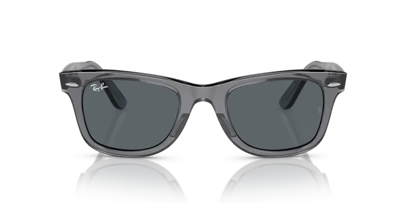 Ray - Ban Unisex RB2140 WAYFARER 6773R5 Occhiali da sole Acetato Grigio Blu Squadrata Normale miniatura 2