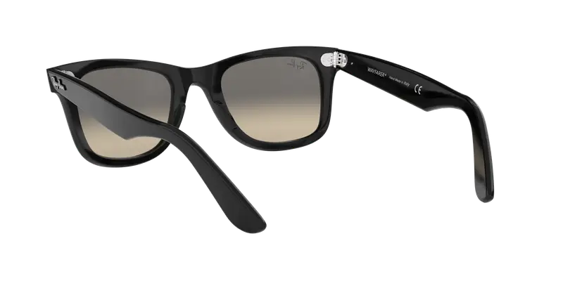 Ray - Ban Unisex RB2140 WAYFARER 901/32 Occhiali da sole Acetato Nero Grigio Squadrata Normale Sfumato miniatura 3