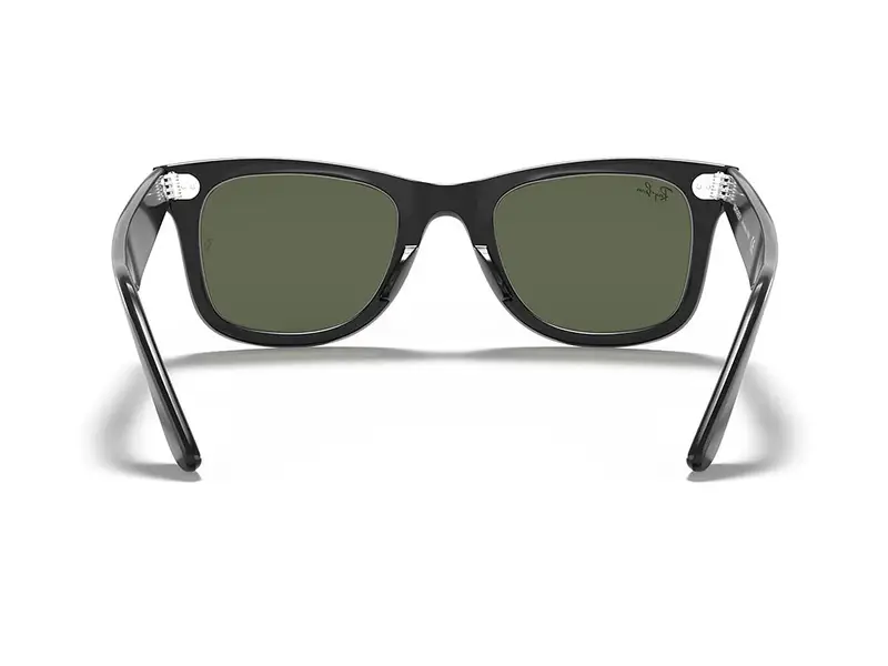 Ray - Ban Unisex RB2140 WAYFARER 901 Occhiali da sole Acetato Nero Verde G15 Squadrata Normale miniatura 3