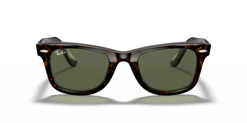 Ray - Ban Unisex RB2140F WAYFARER 902 Occhiali da sole Acetato Tartaruga G15 Squadrata Normale miniatura 2
