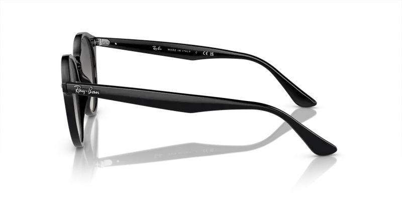 Ray - Ban Unisex RB2180 601/11 Occhiali da sole Acetato Nero Grigio Rotonda Normale Sfumato miniatura 3