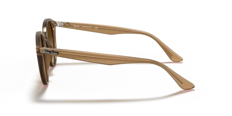 Ray - Ban Unisex RB2180 616613 Occhiali da sole Iniettato Marrone Marrone Rotonda Normale Sfumato miniatura 3