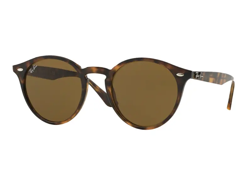 Ray - Ban Unisex RB2180  710/73 Occhiali da sole Iniettato Tartaruga Marrone Rotonda Normale