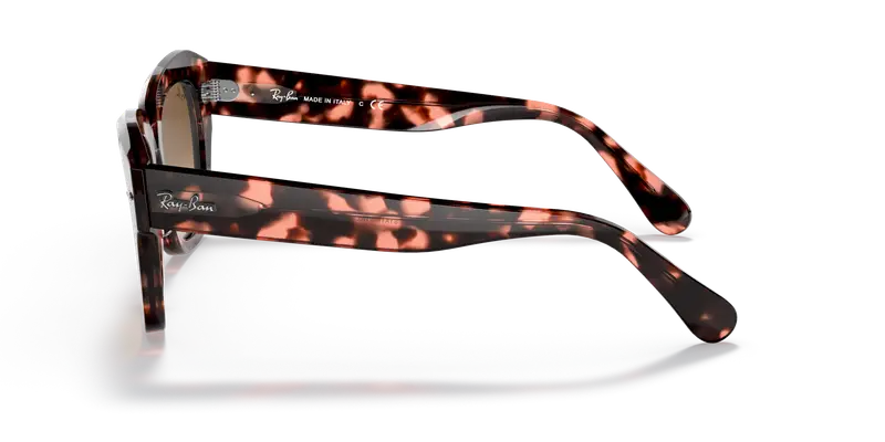 Ray - Ban Unisex RB2186 STATE STREET 133451 Occhiali da sole Acetato Tartaruga Marrone Squadrata Normale Sfumato miniatura 3