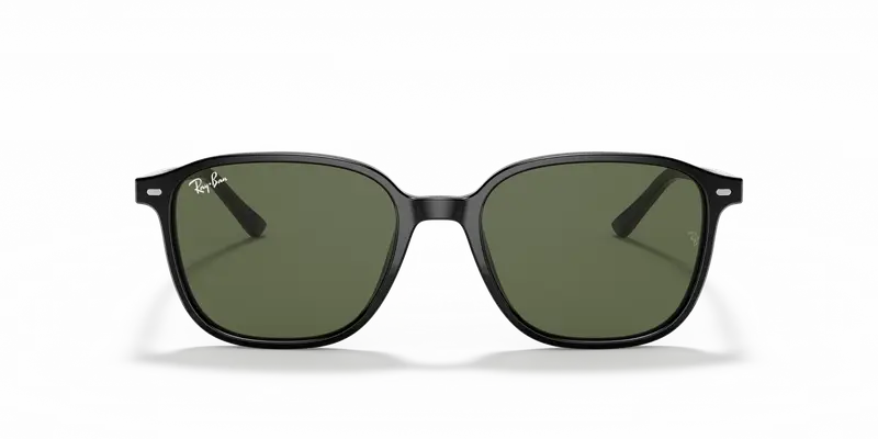 Ray - Ban Unisex RB2193 LEONARD 901/31 Occhiali da sole Plastica Nero Verde Squadrata miniatura 2