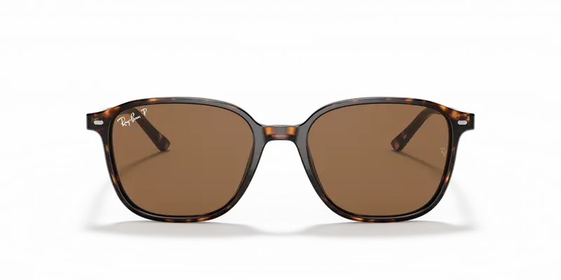 Ray - Ban Unisex RB2193 LEONARD 902/57 Occhiali da sole Acetato Tartaruga Marrone Squadrata Polarizzata miniatura 2