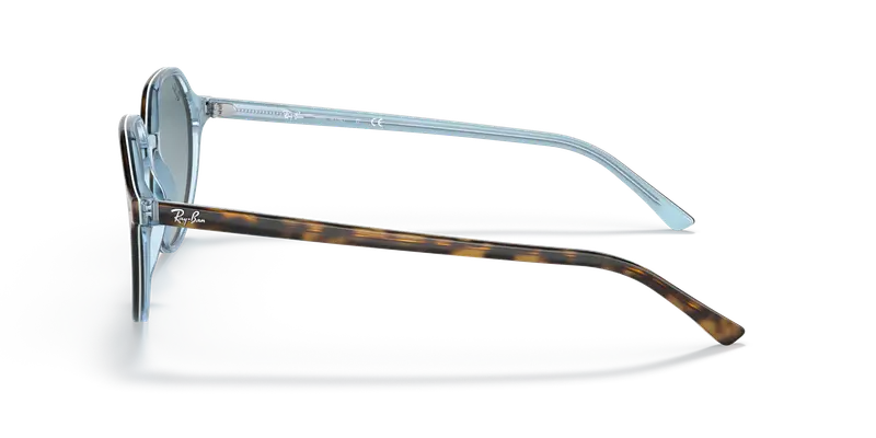 Ray - Ban Unisex RB2195 THALIA 13163M Occhiali da sole Acetato Marrone Blu Squadrata Normale Sfumato miniatura 3