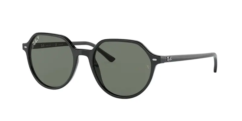 Ray - Ban Unisex RB2195 THALIA 901/58 Occhiali da sole Acetato Nero G15 Squadrata Polarizzata