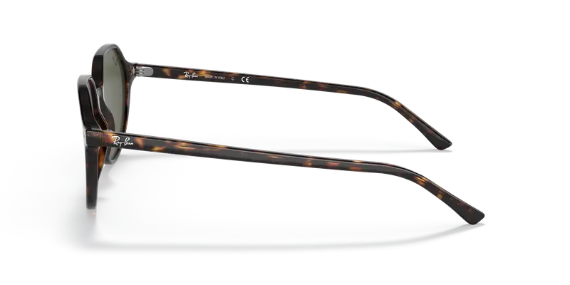 Ray - Ban Unisex RB2195 THALIA 902/31 Occhiali da sole Acetato Tartaruga Verde Squadrata Normale miniatura 3