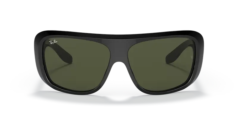 Ray - Ban Unisex RB2196 BLAIR 901/31 Occhiali da sole Plastica Nero Verde Squadrata Normale miniatura 2