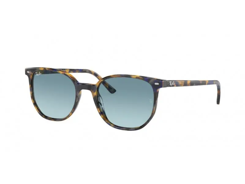 Ray - Ban Unisex RB2197 ELLIOT 13563M Occhiali da sole Acetato Tartaruga Blu Squadrata Normale Sfumato