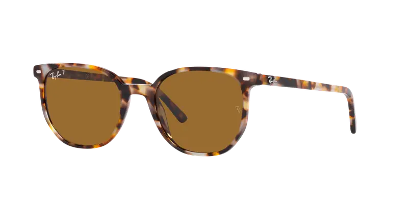 Ray - Ban Unisex RB2197 ELLIOT 135757 Occhiali da sole Acetato Marrone Marrone Squadrata Polarizzata miniatura 2