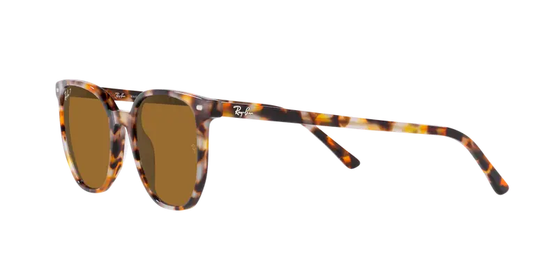 Ray - Ban Unisex RB2197 ELLIOT 135757 Occhiali da sole Acetato Marrone Marrone Squadrata Polarizzata miniatura 3