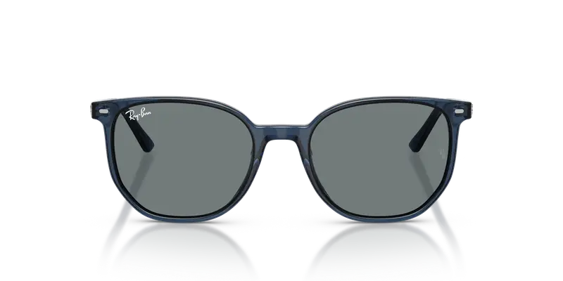 Ray - Ban Unisex RB2197 ELLIOT 143762 Occhiali da sole Acetato Blu Blu Squadrata Normale miniatura 2