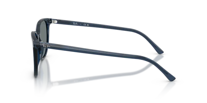 Ray - Ban Unisex RB2197 ELLIOT 143762 Occhiali da sole Acetato Blu Blu Squadrata Normale miniatura 3