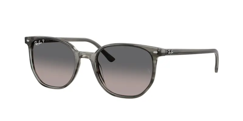Unisex RB2197 ELLIOT 1438M3 Occhiali da sole Acetato Grigio Grigio Squadrata Polarizzata