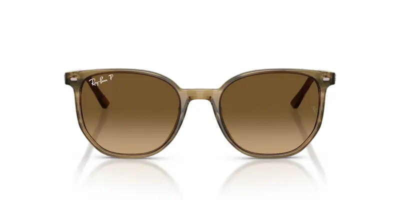 Unisex RB2197 ELLIOT 1439M2 Occhiali da sole Acetato Verde Marrone Squadrata Polarizzata miniatura 3