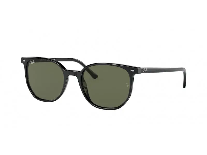 Ray - Ban Unisex RB2197 ELLIOT 901/31 Occhiali da sole Plastica Nero Verde Squadrata Normale