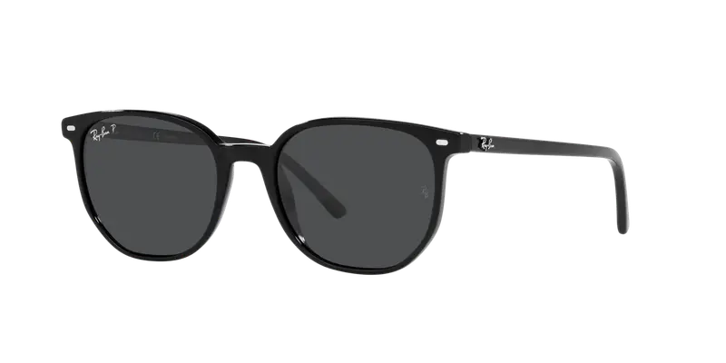 Ray - Ban Unisex RB2197 ELLIOT 901/48 Occhiali da sole Acetato Nero Nero Squadrata Polarizzata miniatura 2