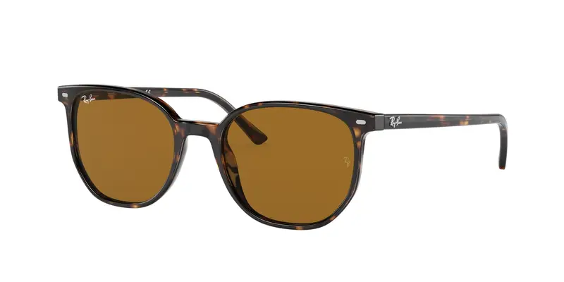 Ray - Ban Unisex RB2197 ELLIOT 902/33 Occhiali da sole Acetato Tartaruga Marrone Squadrata Normale