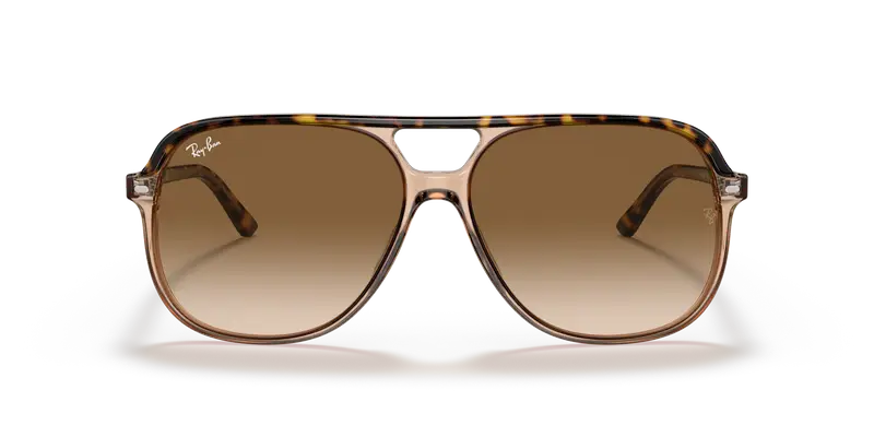 Ray - Ban Unisex RB2198 BILL 129251 Occhiali da sole Acetato Oro Marrone Squadrata Normale Sfumato miniatura 2