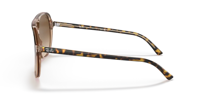 Ray - Ban Unisex RB2198 BILL 129251 Occhiali da sole Acetato Oro Marrone Squadrata Normale Sfumato miniatura 3