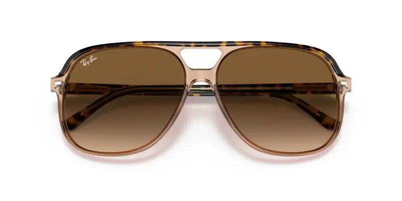 Unisex RB2198 BILL 129251 Occhiali da sole Acetato Oro Marrone Squadrata Normale Sfumato miniatura 2
