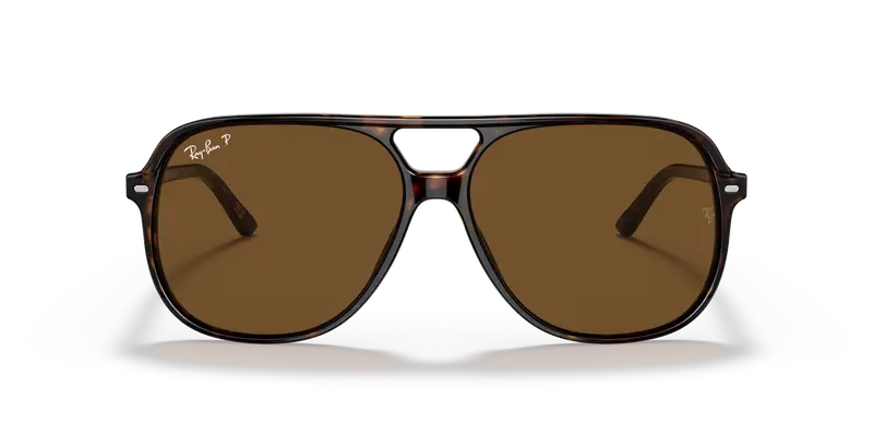 Ray - Ban Unisex RB2198 BILL 902/57 Occhiali da sole Acetato Tartaruga Marrone Squadrata Polarizzata miniatura 2