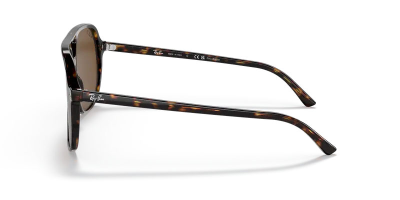 Ray - Ban Unisex RB2198 BILL 902/57 Occhiali da sole Acetato Tartaruga Marrone Squadrata Polarizzata miniatura 3