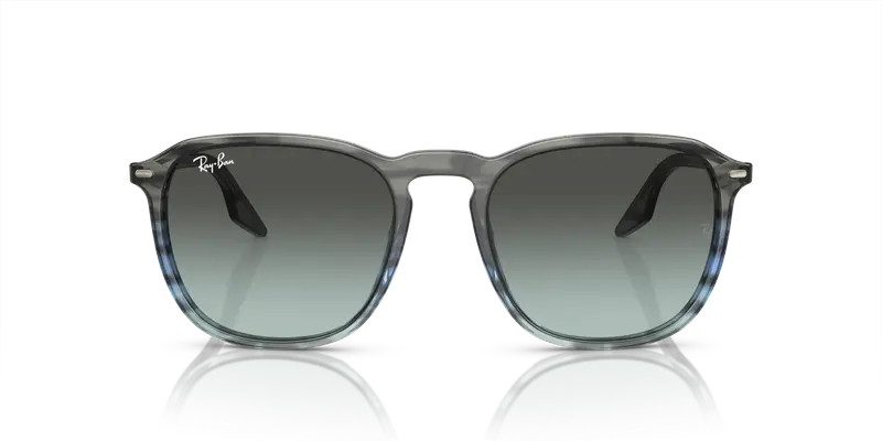 Ray - Ban Unisex RB2203 1391GK Occhiali da sole Acetato Blu Blu Squadrata Normale Sfumato miniatura 2