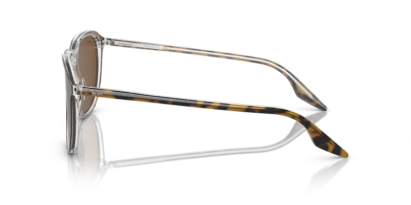 Ray - Ban Unisex RB2203 139357 Occhiali da sole Acetato Tartaruga Marrone Squadrata Polarizzata miniatura 3