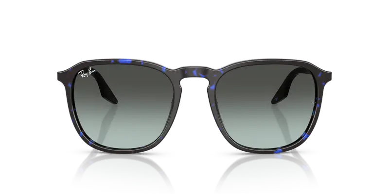 Ray - Ban Unisex RB2203 1430GK Occhiali da sole Acetato Blu Grigio Squadrata Normale Sfumato miniatura 2