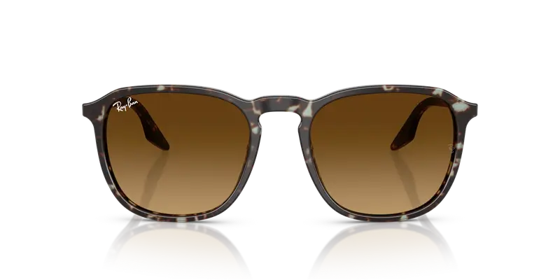 Ray - Ban Unisex RB2203 143185 Occhiali da sole Acetato Giallo Marrone Squadrata Normale Sfumato miniatura 2