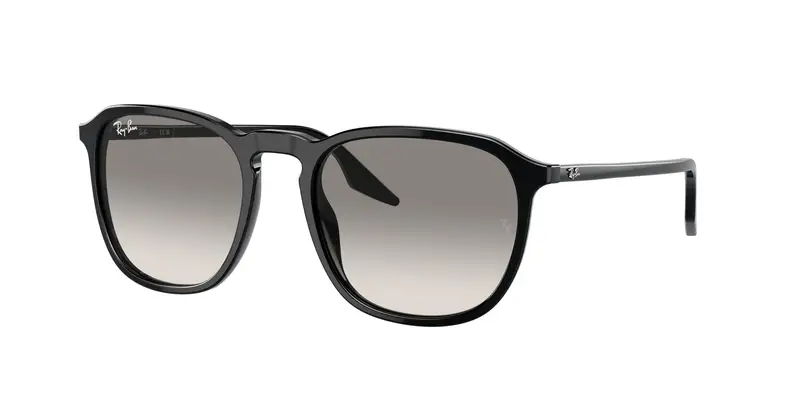 Ray - Ban Unisex RB2203  901/32 Occhiali da sole Acetato Nero Grigio Squadrata Normale Sfumato