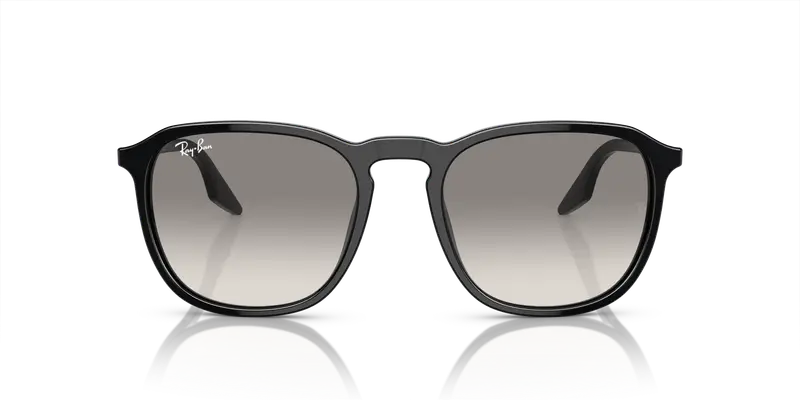 Ray - Ban Unisex RB2203 901/32 Occhiali da sole Acetato Nero Grigio Squadrata Normale Sfumato miniatura 2