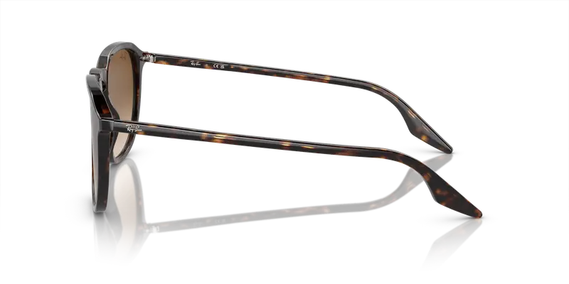 Ray - Ban Unisex RB2203 902/51 Occhiali da sole Acetato Tartaruga Marrone Squadrata Normale Sfumato miniatura 3