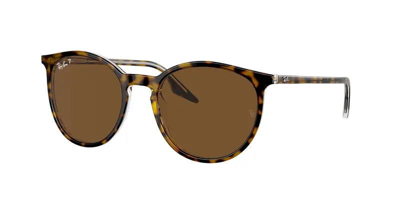Ray - Ban Unisex RB2204  139357 Occhiali da sole Acetato Marrone Marrone Pantos Polarizzata