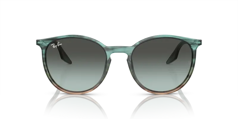 Ray - Ban Unisex RB2204 1394GK Occhiali da sole Acetato Multi-colore Blu Pantos Normale Sfumato miniatura 2