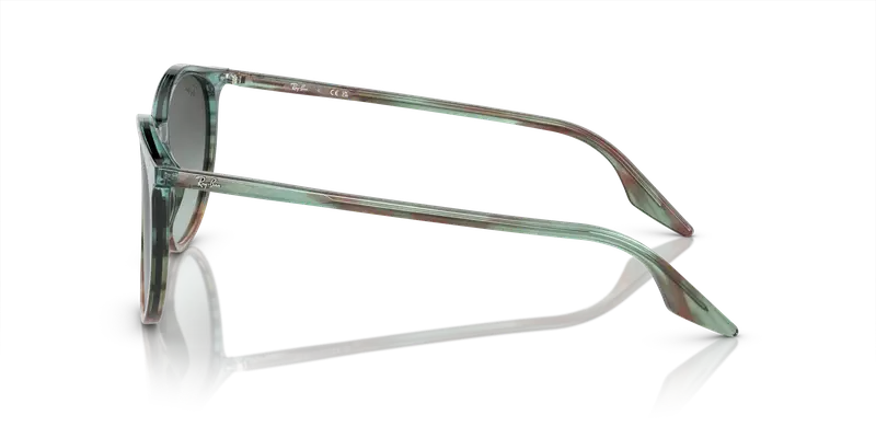 Ray - Ban Unisex RB2204 1394GK Occhiali da sole Acetato Multi-colore Blu Pantos Normale Sfumato miniatura 3