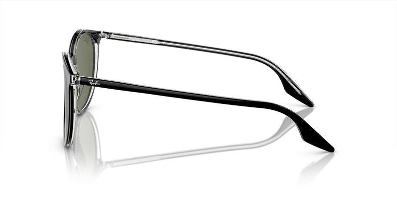 Ray - Ban Unisex RB2204 919/58 Occhiali da sole Acetato Nero Verde Pantos Polarizzata miniatura 3