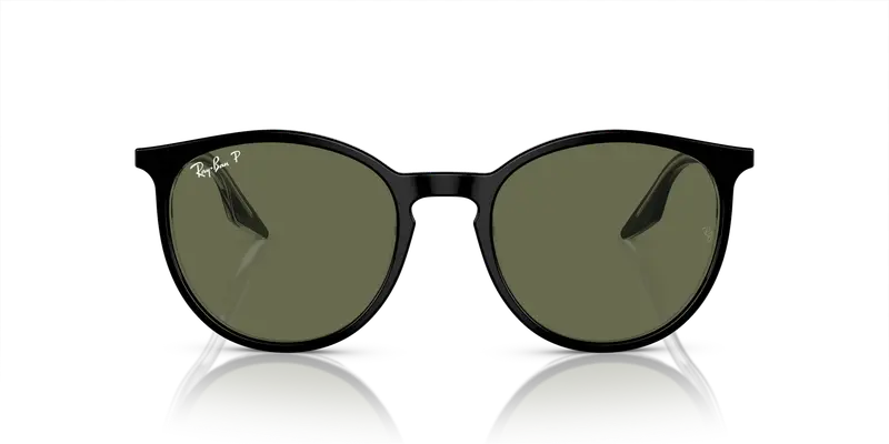 Ray - Ban Unisex RB2204 919/58 Occhiali da sole Acetato Nero Verde Pantos Polarizzata miniatura 2